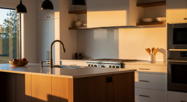 The New Kitchen: Bold Surfaces, Smarter Storage, and the End of All-White
